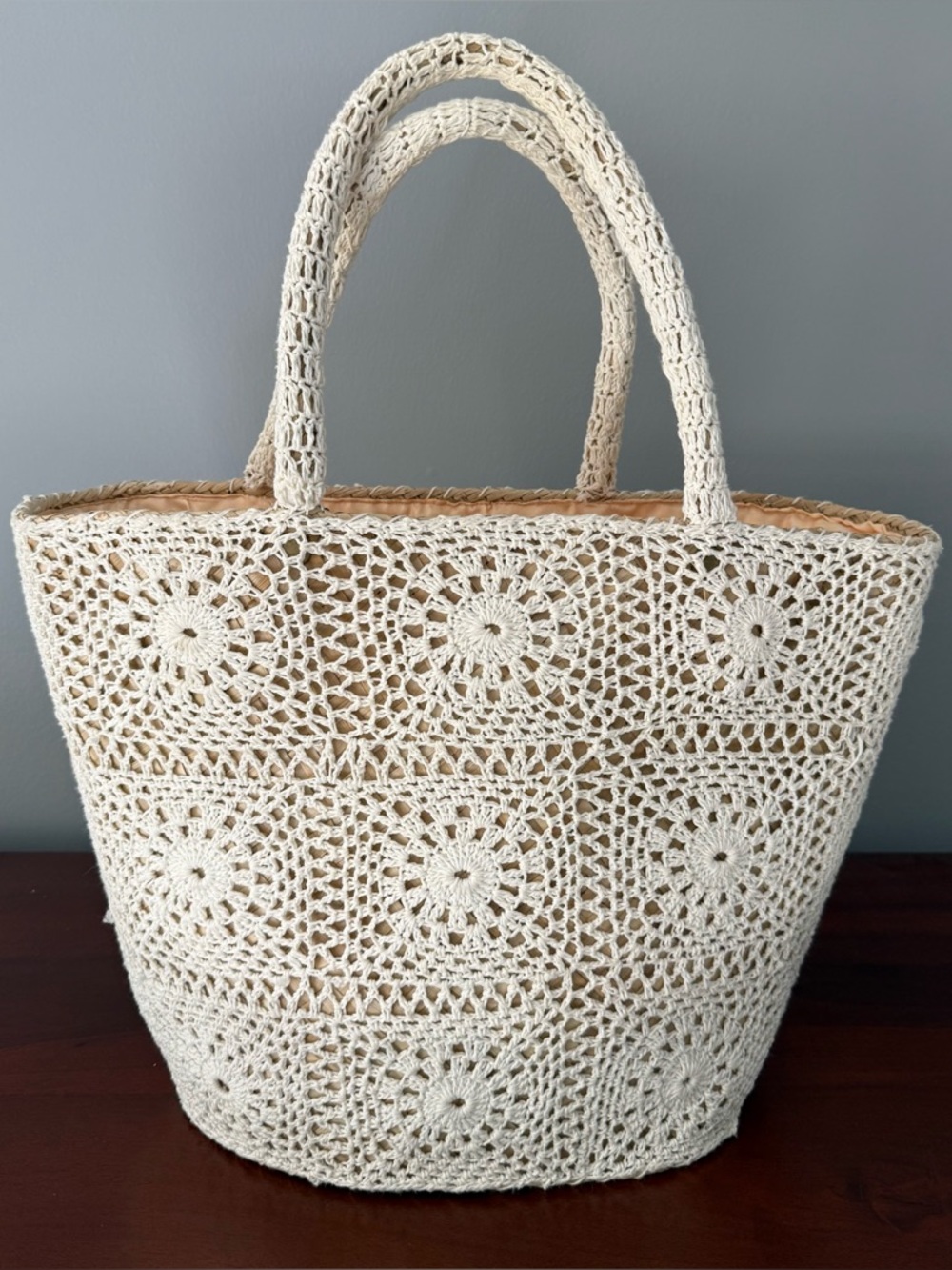 ☀️Beach/Pool Tote in Natural Cream